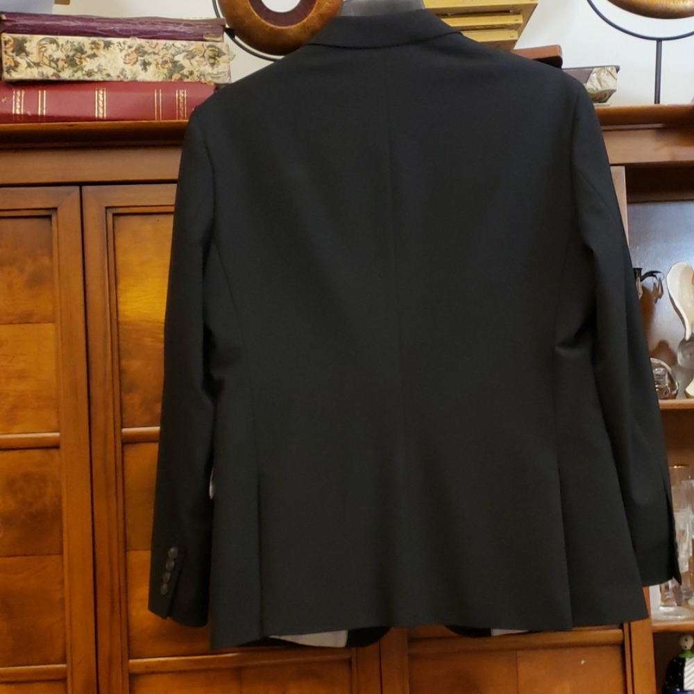 Jf  J Ferrar Black Slim Fit Suit Jacket Size 42S - Picture 3 of 10